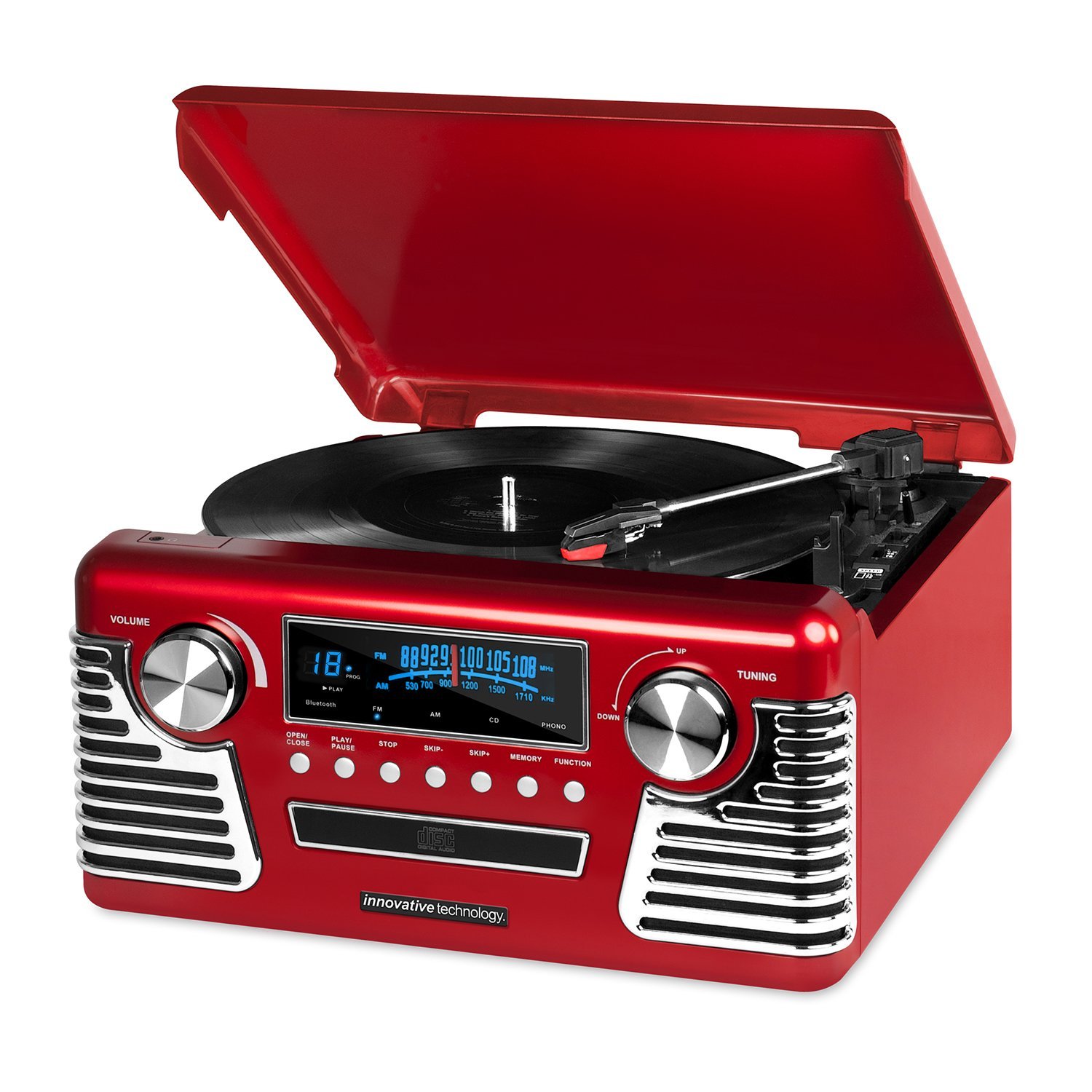 Retro Record Player with Bluetooth